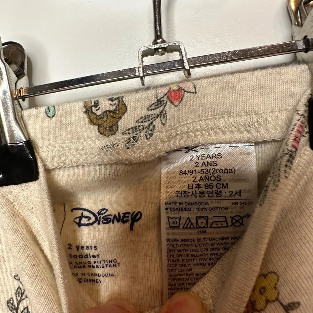 Baby GAP X Disney Princess Pajama Set (Size 2T)